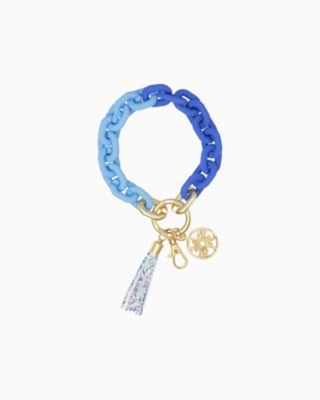 Lilly Pulitzer Key Chain Bangle In Frenchie Blue
