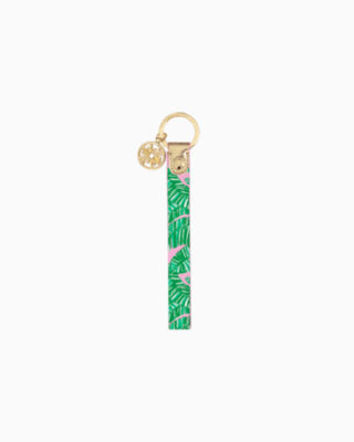 Shop Lilly Pulitzer Strap Keychain In Conch Shell Pink Lets Go Bananas
