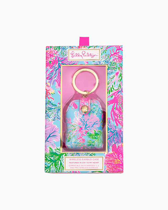 Wireless Earbuds Case, Celestial Blue Cay To My Heart, large image null - Lilly Pulitzer