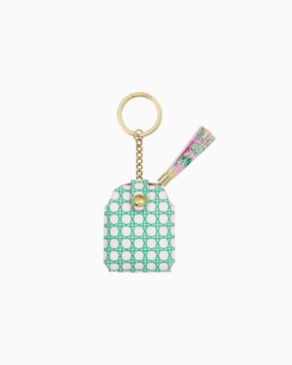 Shop Lilly Pulitzer Wireless Earbuds Case In Spearmint Caning