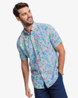 Lilly Pulitzer x Southern Tide Mens Linen Sportshirt | Lilly Pulitzer