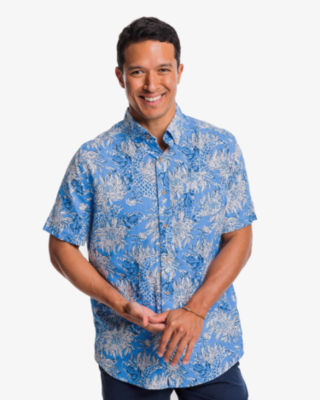 Lilly Pulitzer x Southern Tide Mens Linen Sportshirt, , large  - Lilly Pulitzer