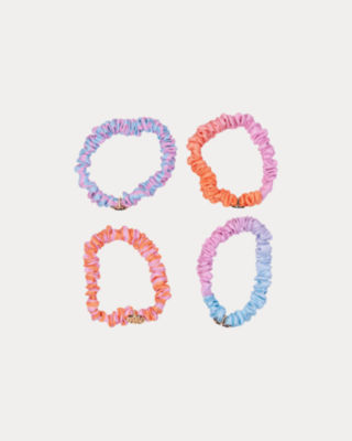 Mini Scrunchie Set, Papaya, large