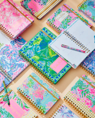 LILLY PULITZER MEDIUM Agenda Planner Notebook Password Keeper Study -  Aquadesiac