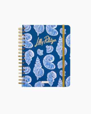 2024-2025 17 Month Large Agenda, Barton Blue Shell Of A Good Time, large - Lilly Pulitzer