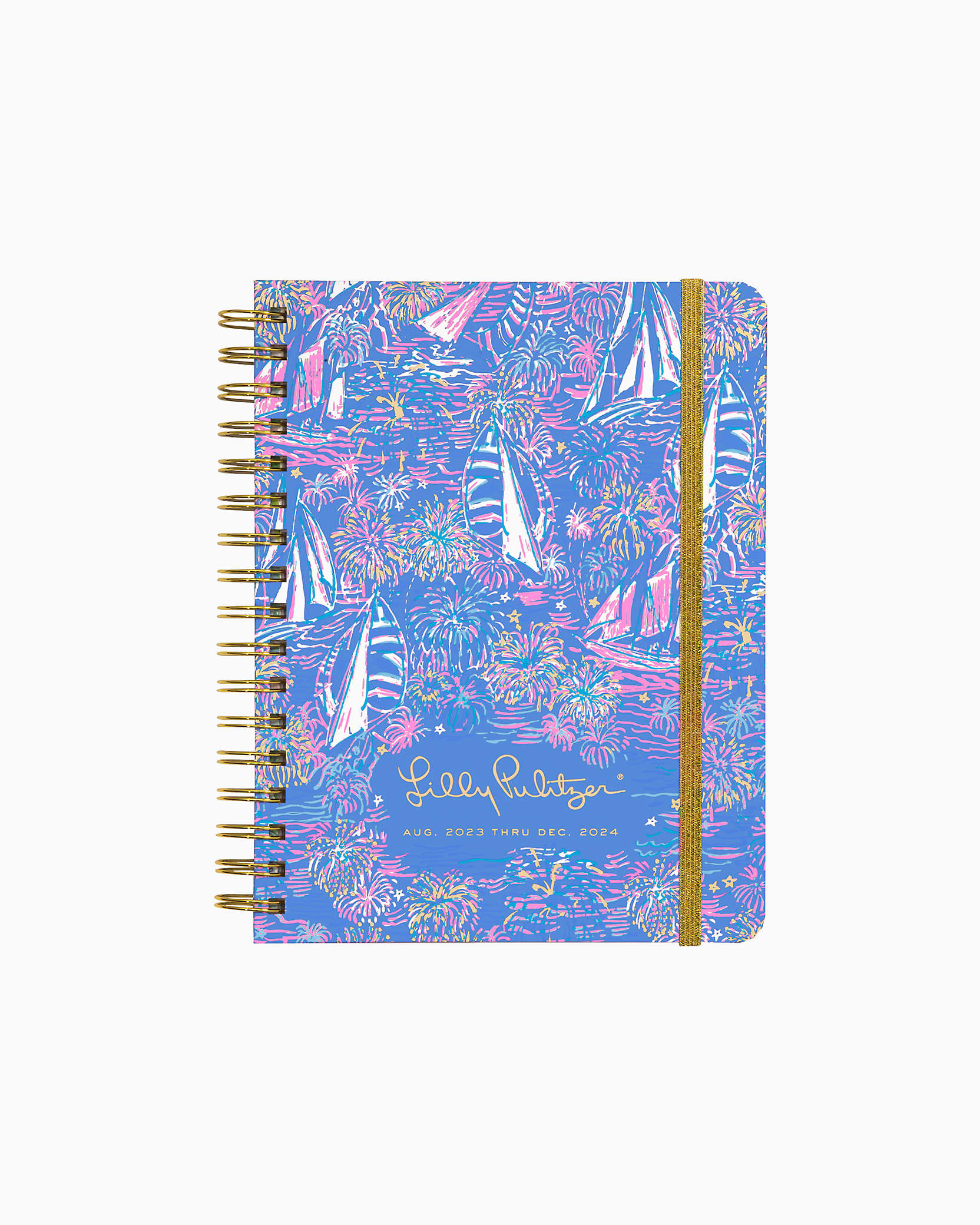 Lilly Pulitzer 2023-2024 17 Month Large Agenda In Boca Blue Its A Sailabration