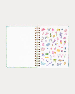 2025-2026 17 Month Large Agenda, Cool Mint Catchin Rays, large image 5 - Lilly Pulitzer