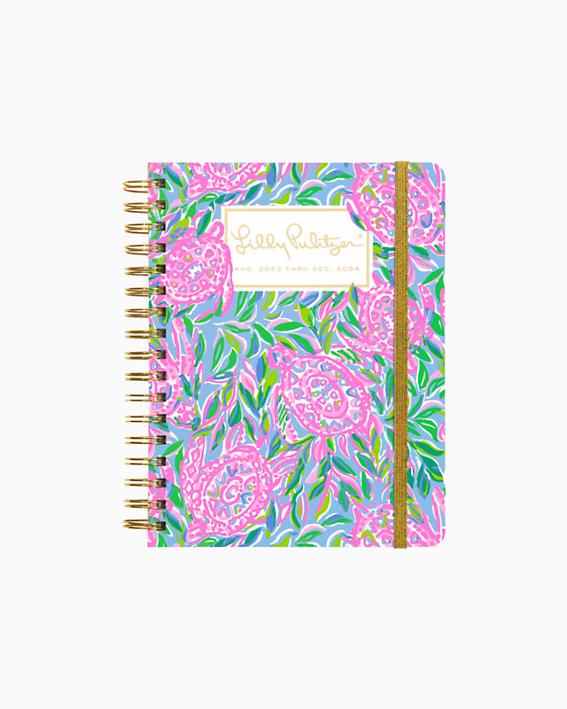 2023-2024 17 Month Large Agenda, Frenchie Blue Turtley In Love, large - Lilly Pulitzer
