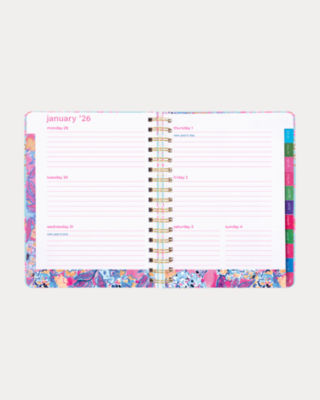 2025-2026 17 Month Large Agenda, Multi Royal Coral, large image 4
