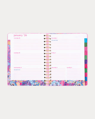 2025-2026 17 Month Large Agenda, Rousseau Pink Cool As Shell, large image 4