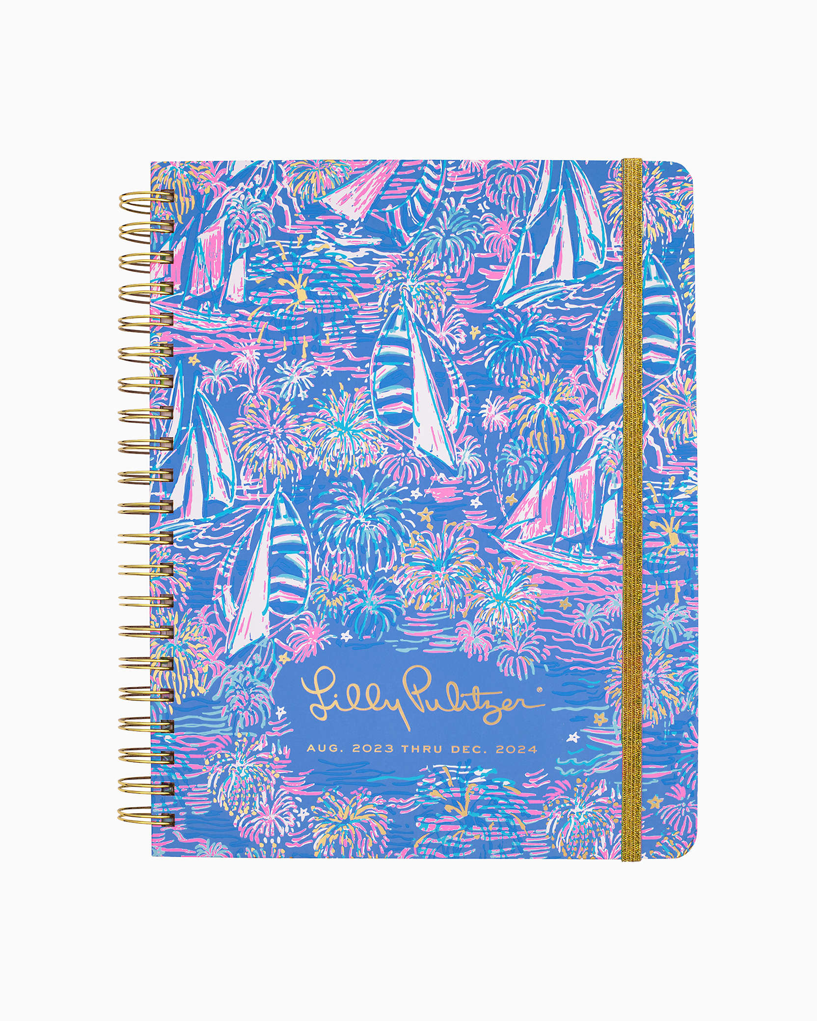 Lilly Pulitzer 2023-2024 17 Month Jumbo Agenda In Boca Blue Its A Sailabration