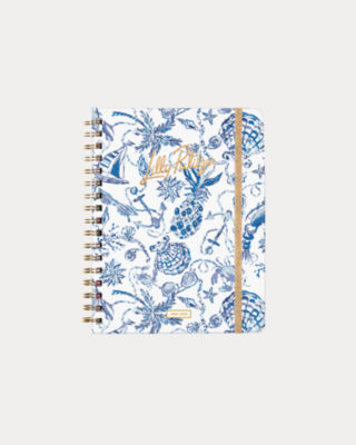 2025-2026 17 Month Agenda, Resort White Barefoot Beachcombers, large