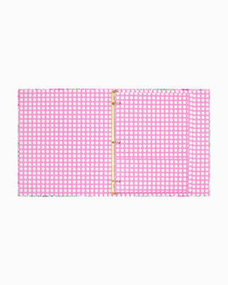 Three Ring Binder, Amalfi Blue Leaf It Wild, large image 2 - Lilly Pulitzer