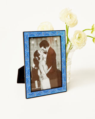 Greek Key Enamel Frame, , large  - Lilly Pulitzer