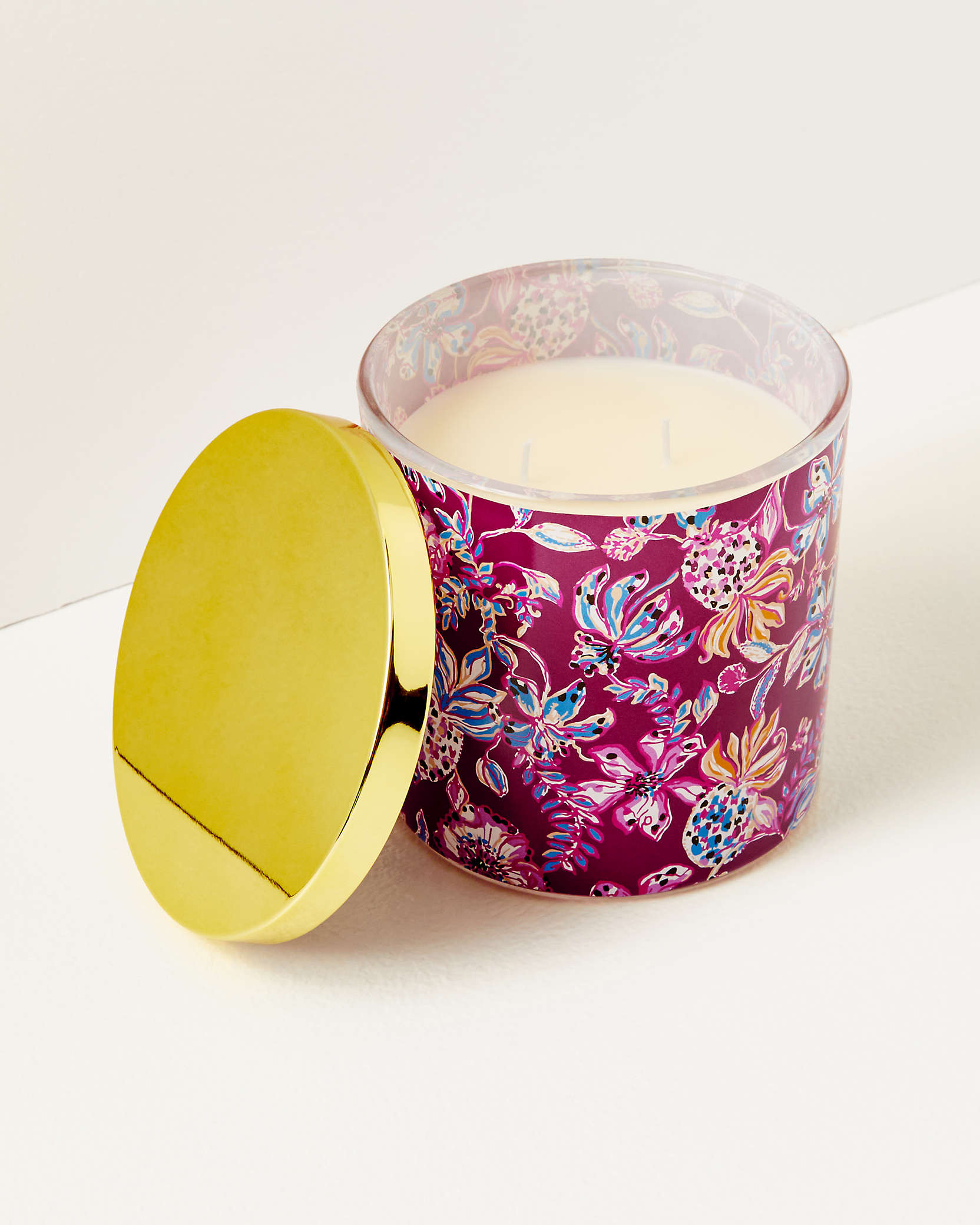 Lilly Pulitzer Printed Candle In Amarena Cherry Tropical With A Twist