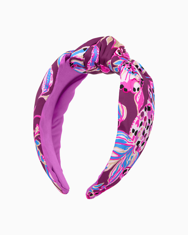 Wide Twist Headband, Amarena Cherry Tropical With A Twist, large - Lilly Pulitzer