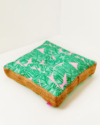 Shop Lilly Pulitzer Floor Pillow In Conch Shell Pink Lets Go Bananas