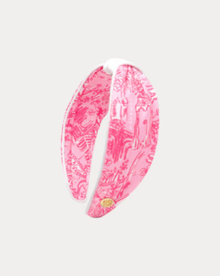 Low Knot Headband, Resort White Pb Anniversary Toile Accessories Small, large
