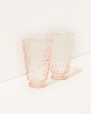 Textured Glass Tumbler Set, , large  - Lilly Pulitzer