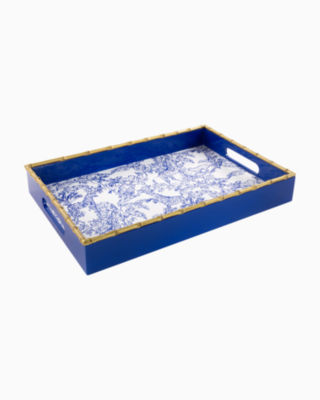 Lacquer Tray, Resort White Safari Party, large - Lilly Pulitzer