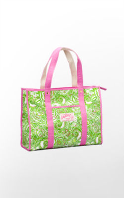 The Original Tote - Kappa Delta, Classic White Kappa Delta, large  - Lilly Pulitzer