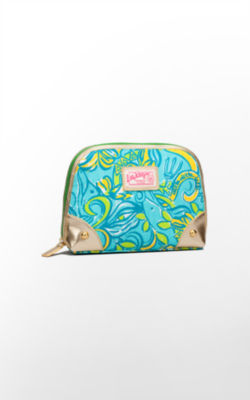 Zippity-do Make-up Bag- Delta Delta Delta, Shorely Blue Delta Delta Delta, large  - Lilly Pulitzer