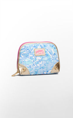 Zippity-do Make-up Bag- Kappa Kappa Gamma, Skye Blue Kappa Kappa Gamma, large  - Lilly Pulitzer