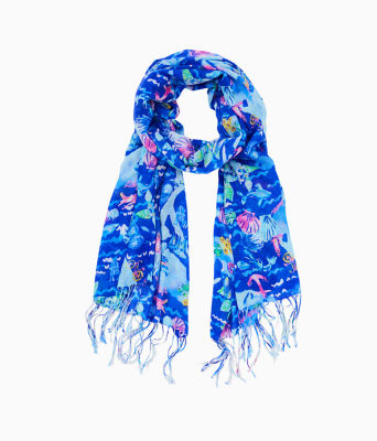 Murfee Scarf, Multi Nantucket Murfee, large image 3 - Lilly Pulitzer