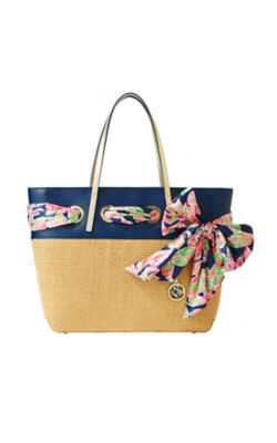 lilly pulitzer straw tote