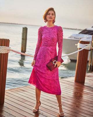Favourites Pink Stripe Midi Slip Summer Dress Inactive