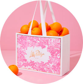 bag with oranges