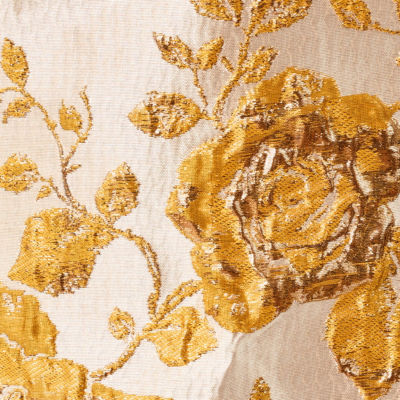 Sarissa Brocade Mini Skirt, Begonia Gold In Full Bloom Metallic Brocade, swatch