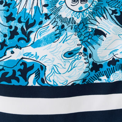 Kenlyn High Rise Mini Skort, Bellevue Blue Lilly Gulls Engineered Skort, swatch