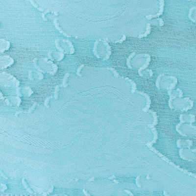 Sadira Long Sleeve Cover-Up, Bellevue Blue Tangerine Dream Poly Clip, swatch