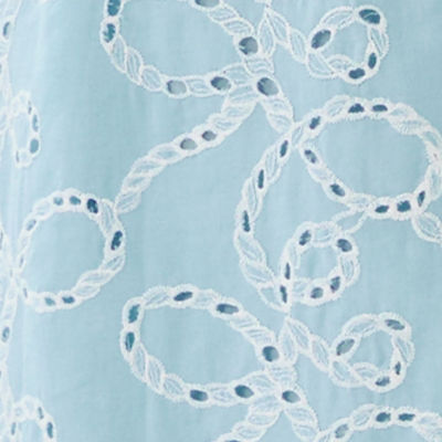 Della Midi Dress, Bluette Sailors Knot Eyelet, swatch