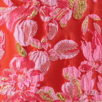 Dover Short Sleeve Shift Dress, Brunch Punch Juicy Story Brocade, swatch
