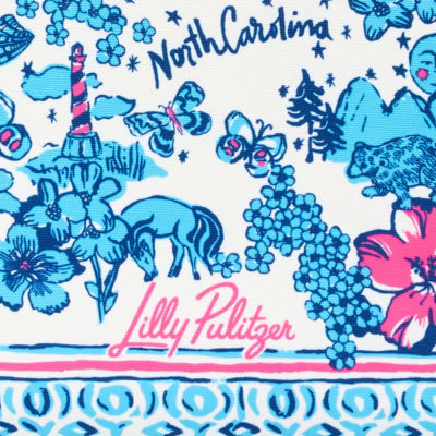 Oasis Canvas Tote, Capri Blue North Carolina Destination Tote, swatch