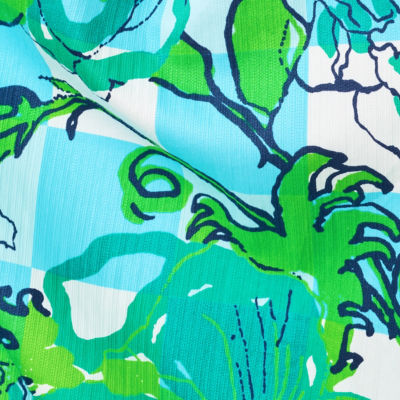 Keenan Maxi Dress, Capri Blue Rousseaus Roses, swatch