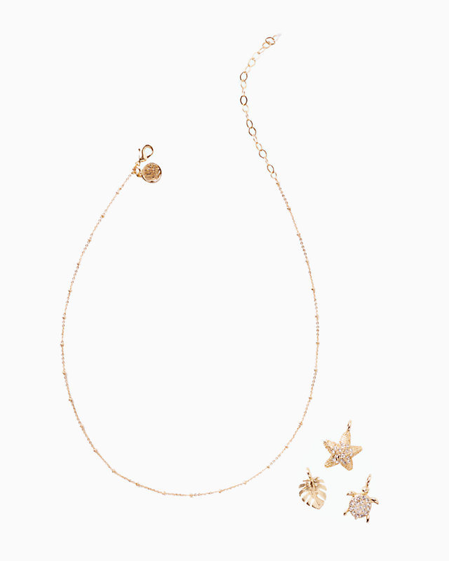 Small Custom Charm, Gold Metallic Small Starfish Charm, large image null - Lilly Pulitzer