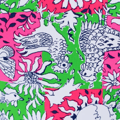 Salem Shift Romper, Cherry Blossom Pink Chicken Check, swatch