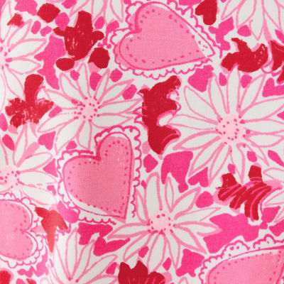 Mattison Shift Dress, Coconut Dear Heart, swatch