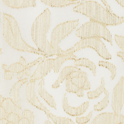 Evaline Silk Dress, Coconut Floral Bloom Silk Clip, swatch