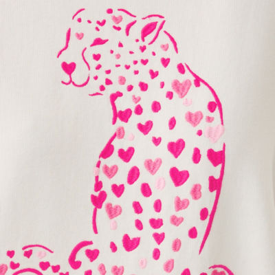 Ballad Cotton Sweatshirt, Coconut Love Cat Embroidery, swatch