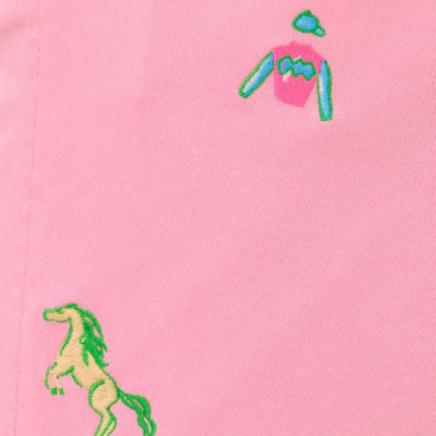 Men's Stuff 8" Volk Stretch Short, Conch Shell Pink Derby Ditsy Embroidery, swatch