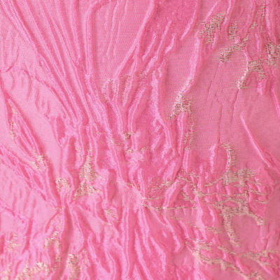 Kristella Maxi Dress, Conch Shell Pink Glitter Crinkle Brocade, swatch