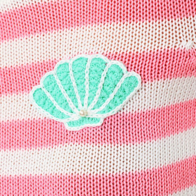 Kellyn Sweater, Conch Shell Pink Nauti Stripe, swatch