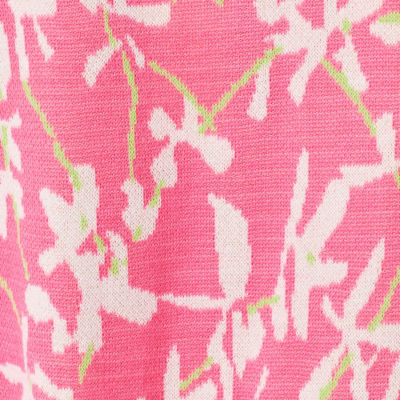 Manzie Cardigan, Confetti Pink Liza Jacquard, swatch