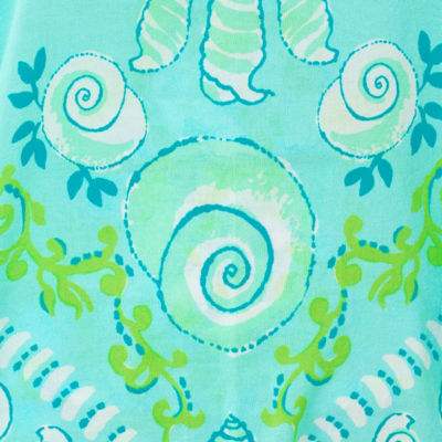 Airsy Caftan Cover-Up, Day Dream Blue Throw Me A Line Engineered Coverup, swatch