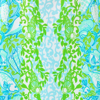 UPF 50+ Luxletic Kathy Dress, Day Dream Blue Throw Me A Line Engineered Golf, swatch