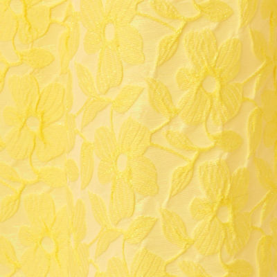 Carlina Beaded Midi Dress, Estelle Yellow Iridescent Floral Jacquard, swatch